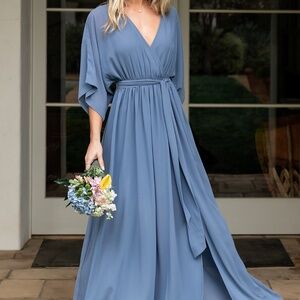 Baltic Born Kia Kimono Maxi Dress | Whisper Blue Size XLXL